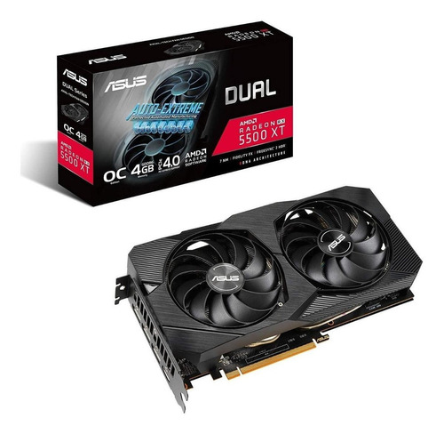 Placa de vídeo AMD Asus  Dual Radeon RX 5500 Series RX 5500 XT DUAL-RX5500XT-O4G-EVO OC Edition 4GB