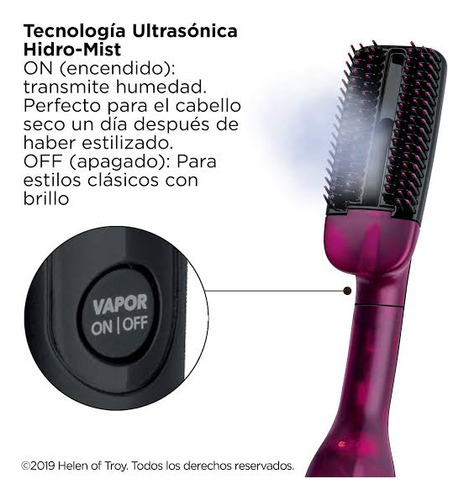 Cepillo Revlon Secador Vapor + Rizadora Triple Barril