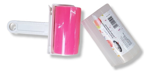 Rodillo Quita Pelo Y Pelusa P/ropa Lavable Color Rosa claro