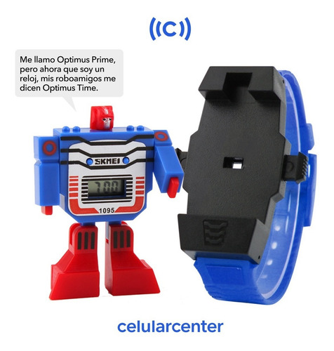Pack De 10 Reloj Con Forma De Reloj Transformer Robot Skmei