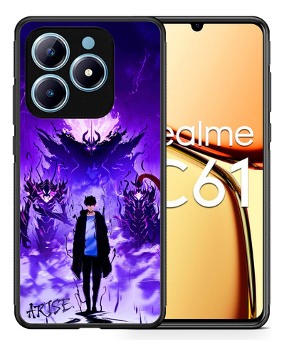 Funda Para Realme C61 Y C63 Con Protector De Camaras Arte Comics Heroes Dama Caballero