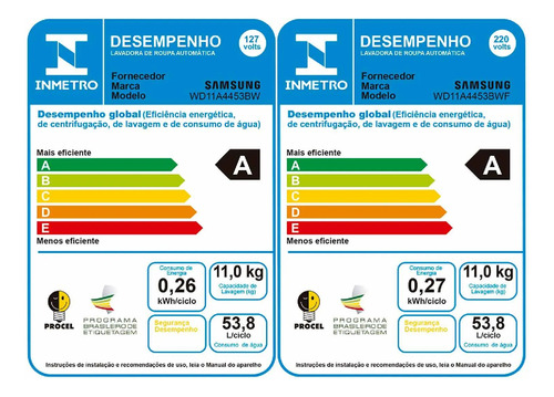 Lava & Seca 11 Kg Samsung Branca Com 12 Programas De Lavagem