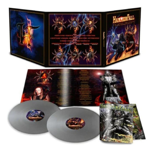 Vinilo Hammerfall - Crimson Thunder 20 Aniversario Lp Silver