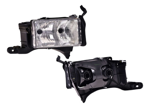 (par) Faros Liso C/base Dodge Ram 2000 2001 2002 Depo