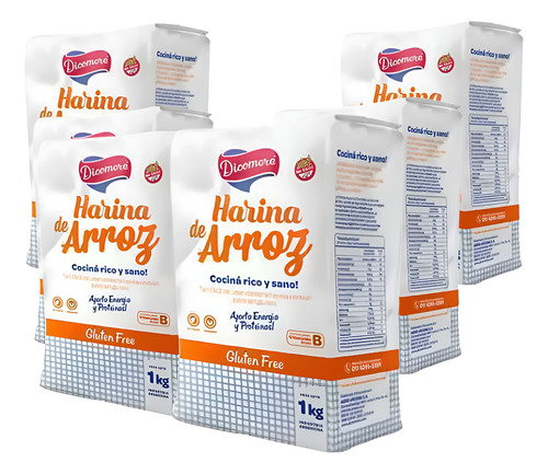 Harina De Arroz Dicomere 6 Unidades