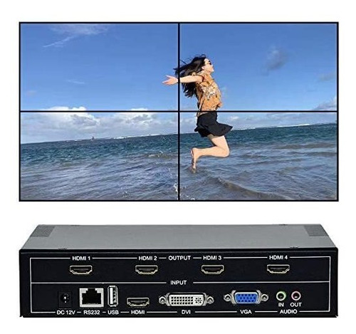 Controlador De Video Eszym Compatible Hdcp1.4 1080p -negro
