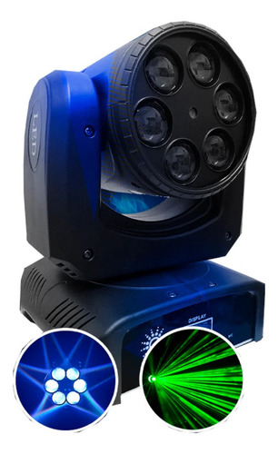 Cabeza Móvil Luz Led Rgbw Audio Rítmico Megaluz Starry