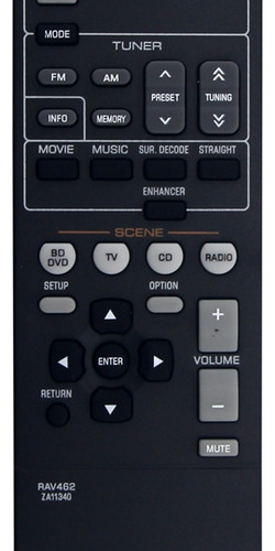 Reemplazo De Control Remoto Rav462 Za11340 Para Receptor Av