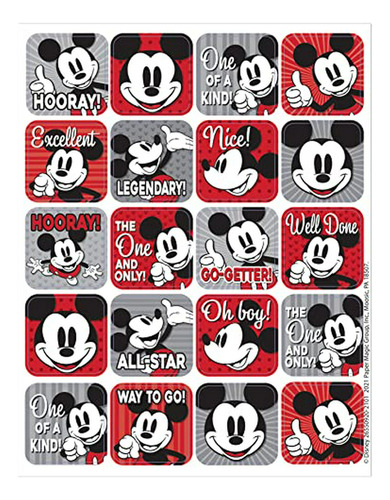 Paquete De 120 Pegatinas De Mickey Mouse Retro
