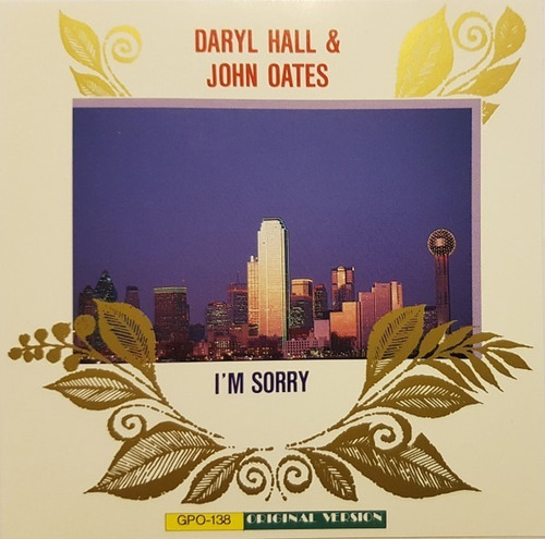 Cd Daril Hal & John Oates I 'm Sorry Importado Japão Raro (Usado)