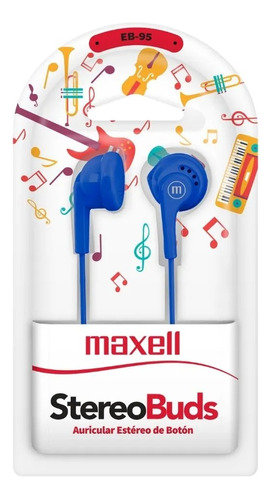 Auriculares Maxell Eb-95 Azules