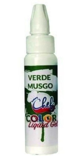 Imagem 1 de 1 de Corante Color Liquid Gel - Verde Musgo - 25g - Iceberg Chef