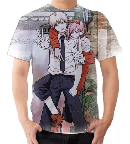 Camiseta Camisa Chainsaw Man Denji Motosserra Anime 3