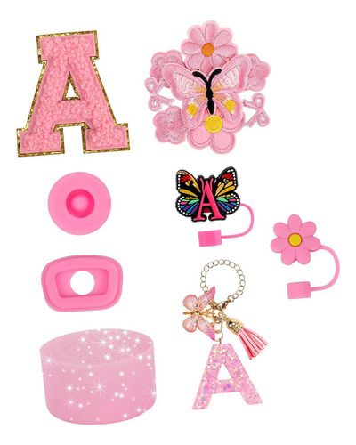 Pegatinas De La Taza De 15 Piezas Accesorios De Del Rosa