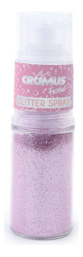 Spray De Glitter Rosa Textura Em Pó Para Fantasia