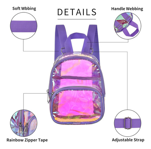 Mochila Transparente Mini Aprobada Por Estadios, Tamañ...
