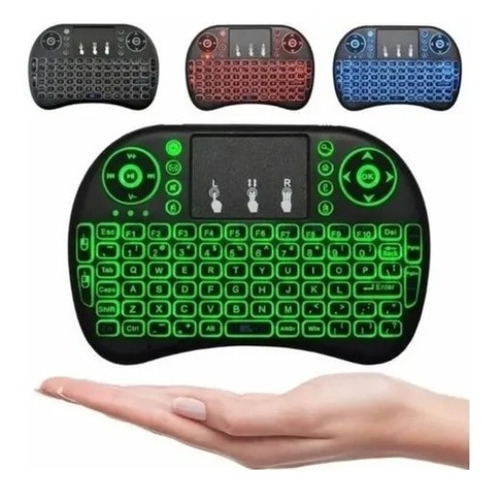 Mini Teclado Inalámbrico Touchpad Smartv Pc Tvbox