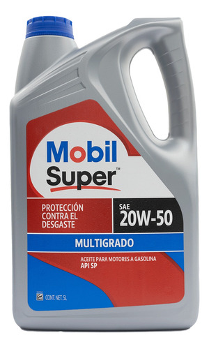 Aceite Mobil Super 20w50, 5lts, 1 Pza