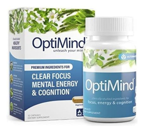 Optimind Clear Focus Mental Energy & Cognition 32 Cápsulas Sabor Sin Sabor