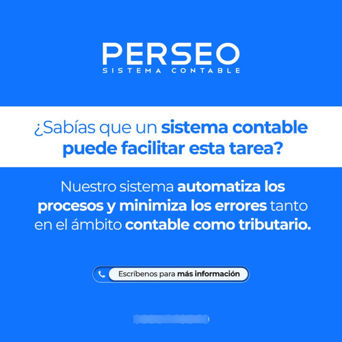 Sistema Contable Perseo-web Licencia Mensual