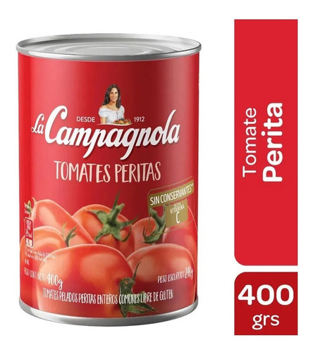 Tomate Perita La Campagnola Lata 400 Gr