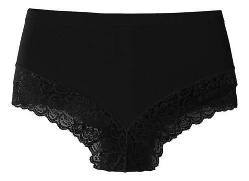 Calzoncillos C Para Mujer, Encaje Liso, Talla Grande, Cintur