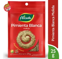 Comprar Alicante Pimienta Blanca Molida X 25 Gr
