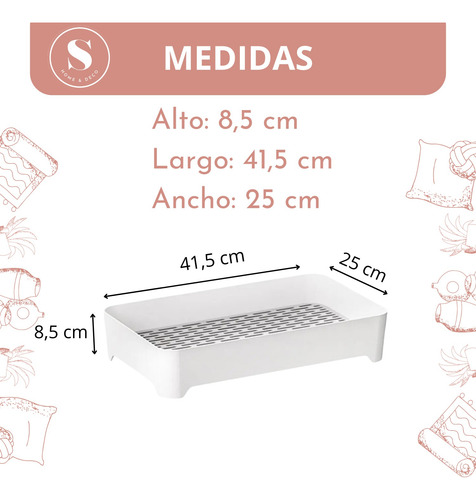 Secaplatos Con Bandeja Goteo Y Tabla Para Drenaje
