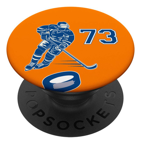 73 Hockey Numero Jugador Diseño #73 Popsockets Popgrip: Para