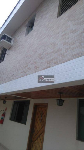 Sobrado Com 3 Dormitórios À Venda, 99 M² Por R$ 550.000,00 - Macuco - Santos/sp - So0101