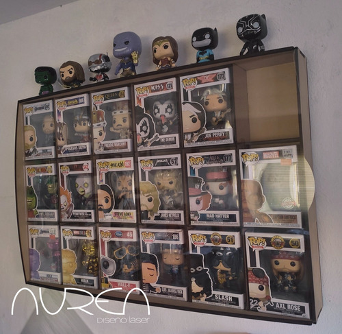 Coleccionador Juguetero Funko Pop18 Espacios 78*55cm C/tapa