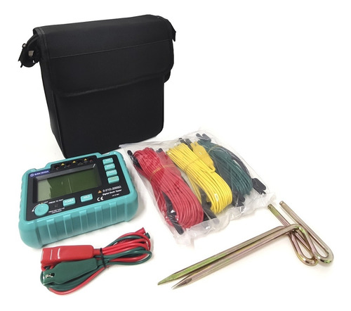 Imagen 2 de 10 de Telurimetro Tester Puesta A Tierra Baw 8050a