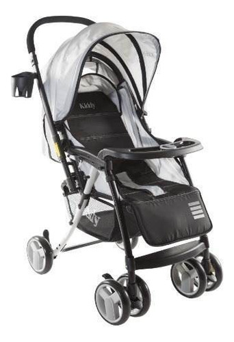 Cochecito de paseo Kiddy Twister 5024 gris con chasis color negro