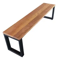 Comprar Banco Madeira Maciça Refeitorio Estilo Industrial 1,50 Mts Cor Grapia Liso