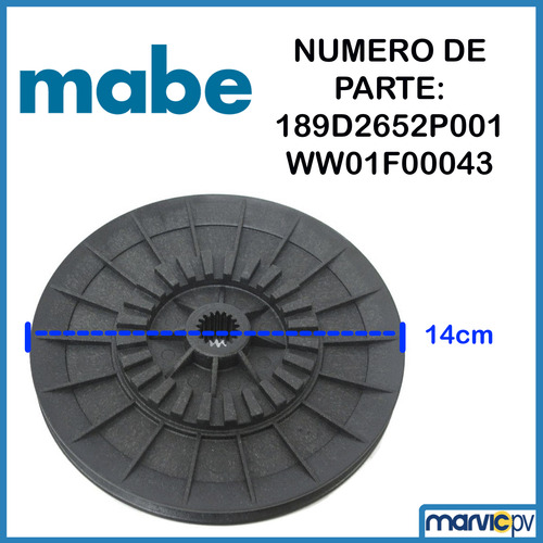 Kit Lavadora Mabe Poleas Transmisión Y Motor, Sensor Y Banda