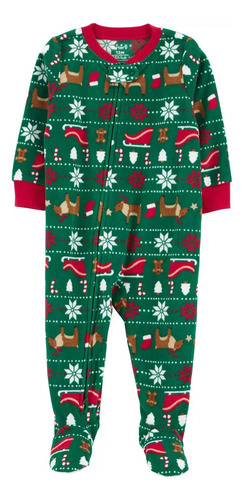 Pijama Termica Navidad Enteriza De Carters Bebes 12,18y24 Me