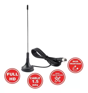 Antena Interior Tv Digital Tda Full Hd Kolke Kvv-032 Fm Uhf