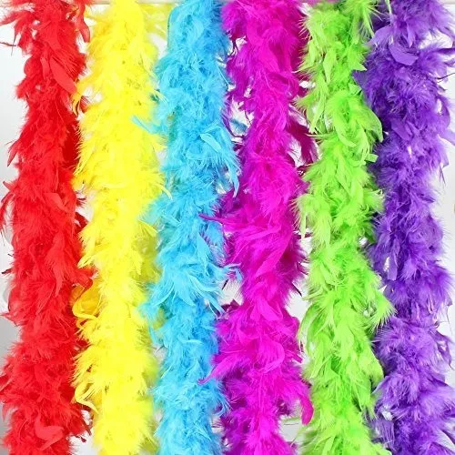 Boas De Plumas Coloridas Para Mujeres