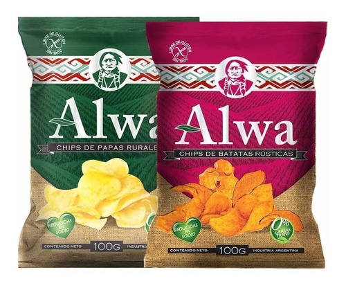 Papas Y Batatas Alwa, Naturales Sin Tacc - 10 Unidades