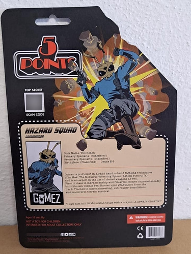 Mezco Gomez Figure Hazard Squad Commander Exclusive 3 3/4 (Usado)