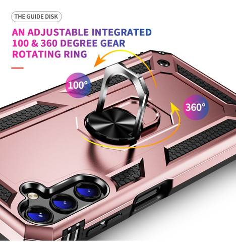 Funda Uso Rudo Shockproof Para Galaxy A14 4g/ 5g + Cristal