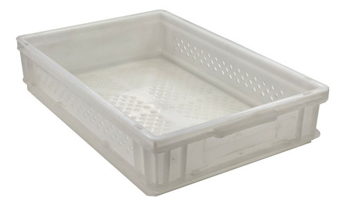 Caja Organizadora Plástico Resistente Apilables 20lts 6412/e Color Blanco Athena