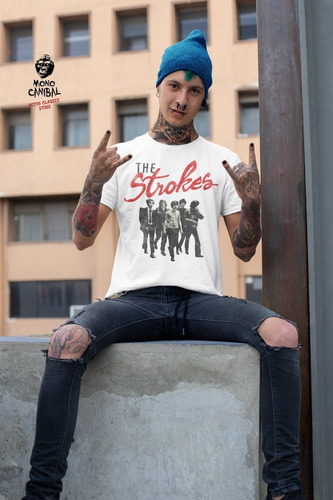 Camiseta Rock Metal The Strokes R-2 Unisex