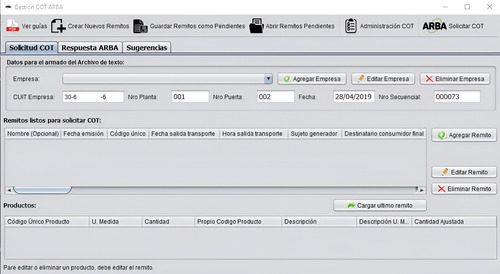 Software Gestión Del Cot Arba Sin Limites De Cuit