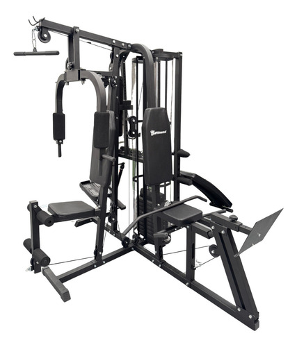 Gym 4 Estaciones Unifitness Ufms0012 Gimnasio Multifuncion Negro Negro