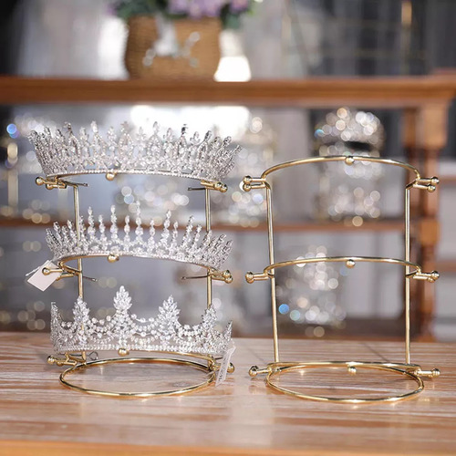 Organizador De Tocados Con Forma De Corona De 3 Niveles