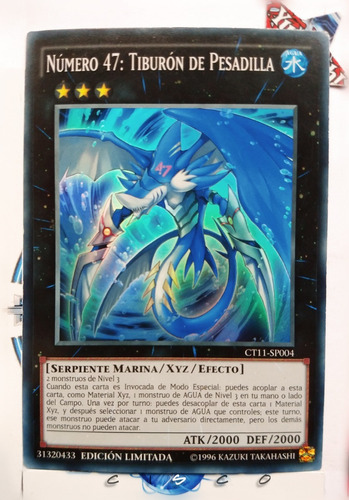 Yugi-oh! Número 47 Tiburón De Pesadilla Ct11-sp004 Super