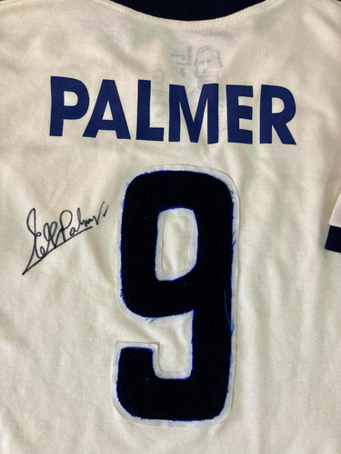 Jersey América Doble Autógrafo Eduardo González Palmer Qepd (Usado)