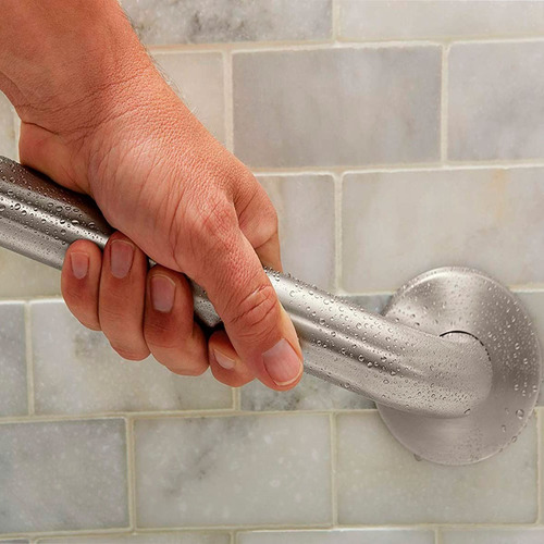 Imagen 5 de 7 de Barral De Seguridad De Baño Curva Acero Inoxidable De 25 Mm