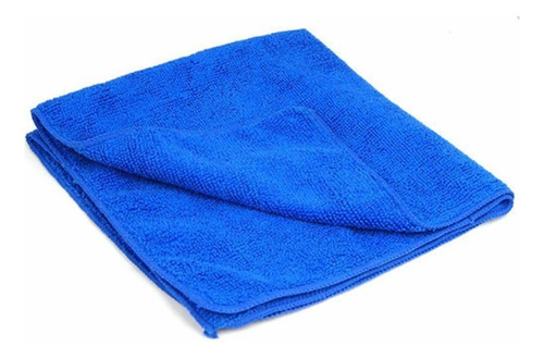 Toallas Paños Limpieza De Microfibra Azul 5pz 27x27xm
